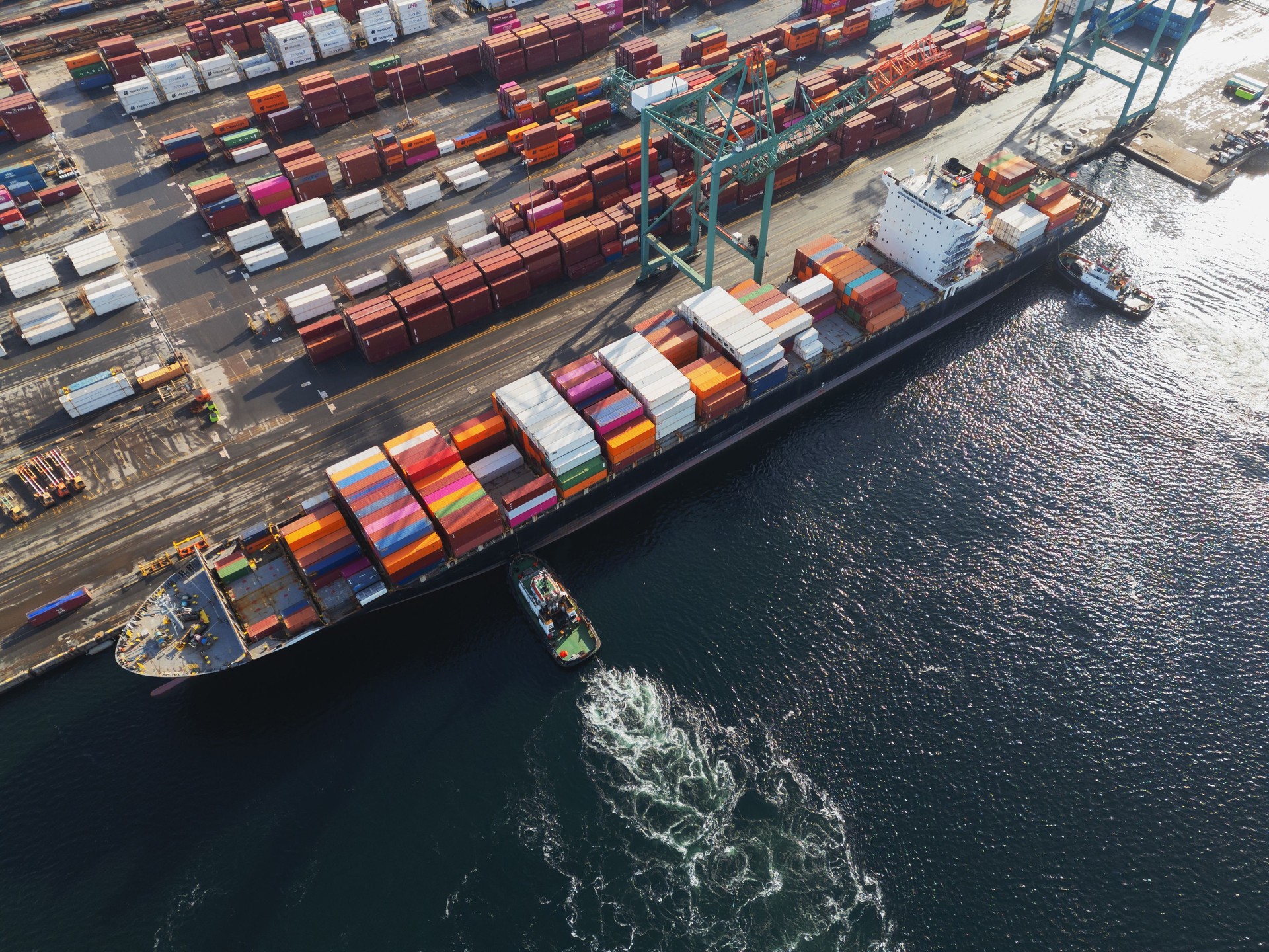 Container Ship Docking